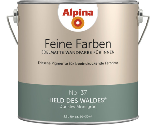 Alpina Feine Farben konservierungsmittelfrei Held des Waldes 2,5 L Alpina Feine Farben Held des Waldes Innenfarbe 2,5 Liter