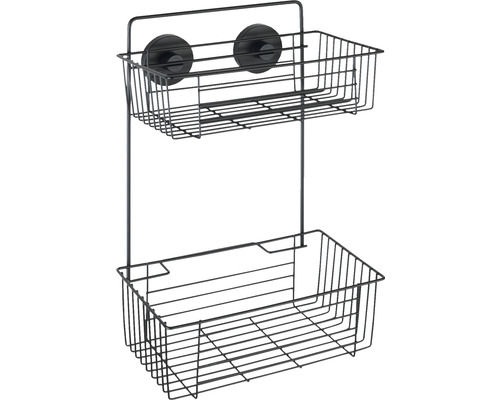 Duschregal mit zwei Körben und Saugnäpfen zur Aufhängung