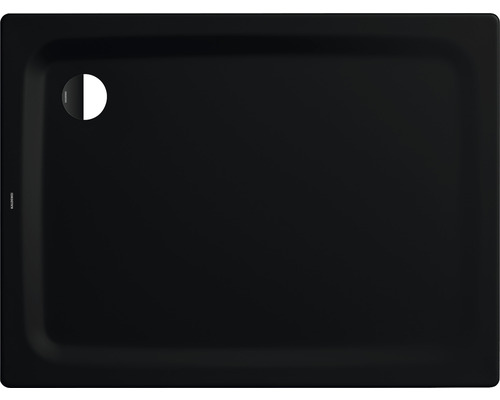 Duschwanne KALDEWEI SUPERPLAN CLASSIC 387-1 75 x 90 x 3.2 cm schwarz matt 447700010676 Schwarze Duschwanne mit Ablauf von Kaldewei