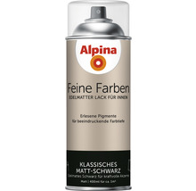 Alpina Feine Farben Lackspray für den Innenbereich, mattschwarz, 400 ml
