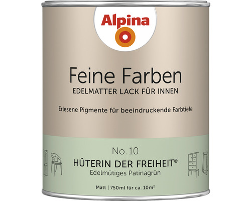 Alpina Feine Farben Lack Hüterin der Freiheit edelmütiges patinagrün 750 ml