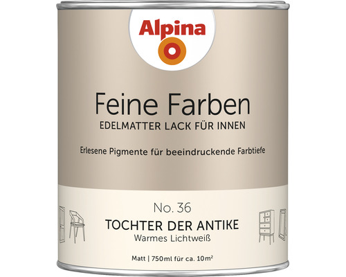 Alpina Feine Farben Lack Tochter der Antike warmes lichtweiß 750 ml
