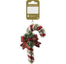 Zuckerstangen Christbaumschmuck mit Schleife