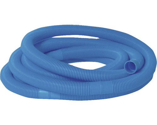 Blauer Schwimmbadschlauch, flexibel und gerippt