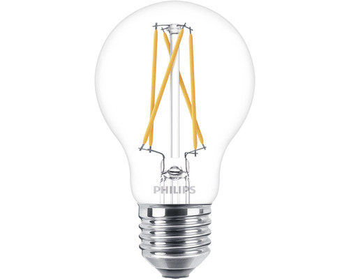LED Lampe dimmfunktion A60 klar E27/3,4W(40W) 470 lm 2200- 2700 K warmweiß Warm Glow
