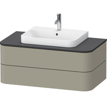 Waschtischunterschrank mit Aufsatzwaschbecken und Armatur