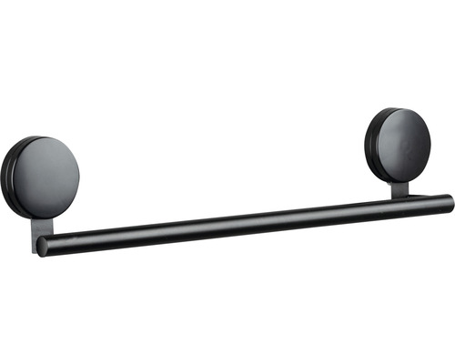 Schwarzer Handtuchhalter zur Wandmontage