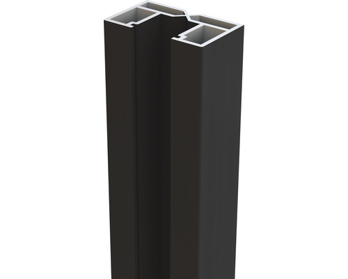 Wandanschlusspfosten Osmo Aluminium 5 x 3 x 200 cm anthrazit Aluminiumprofil