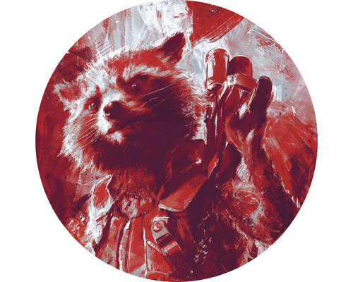 Fototapete selbstklebend DD1-052 Dot Avengers Painting Rocket Raccoon Ø 125 cm