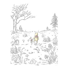Fototapete Vlies IADX4-043 Into Adventure Winnie Pooh Walk 4-tlg. 200 x 280 cm
