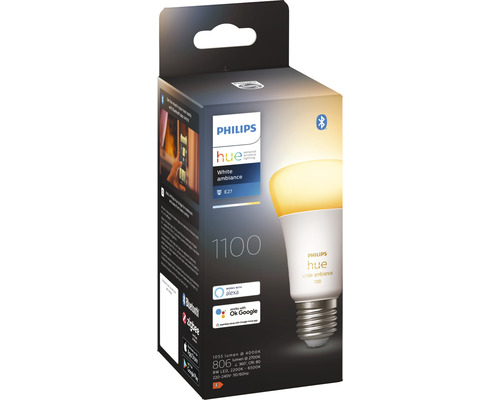 Philips Hue White Ambiance E27 Lampe in Verpackung