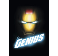 Iron Man Maske mit der Aufschrift ''The Genius''