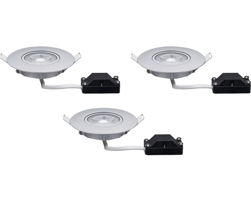 Drei Einbauspots mit Anschlussbox