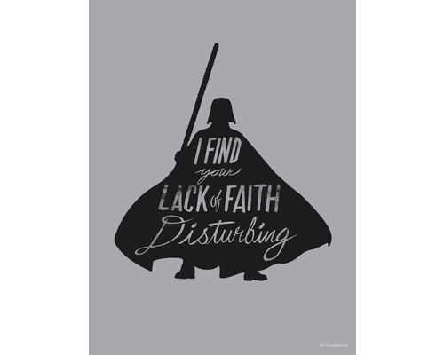Poster Star Wars Silhouette Quotes Vader 30x40 cm