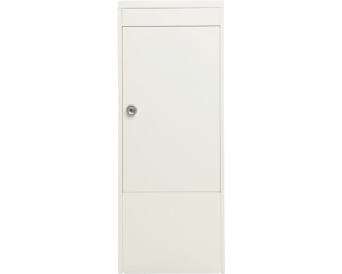 Weißer Zählerschrank mit Tür