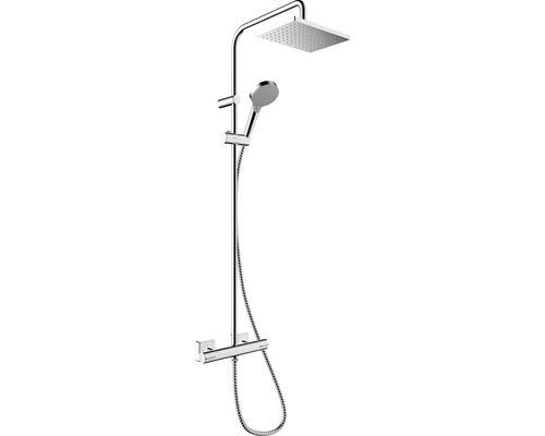 hansgrohe Duschsäule inkl. Thermostat VERNIS SHAPE Showerpipe 230 1jet EcoSmart chrom 26097000