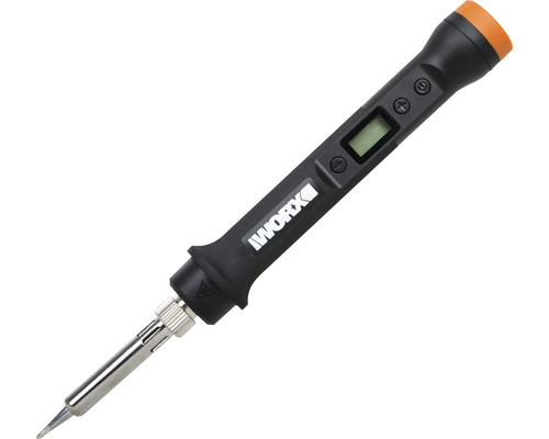 Lötgerät mit digitaler Anzeige und Worx Logo.