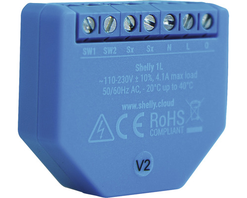 Shelly 1L Schaltaktor 4,1 A WiFi Smart - Kompatibel mit