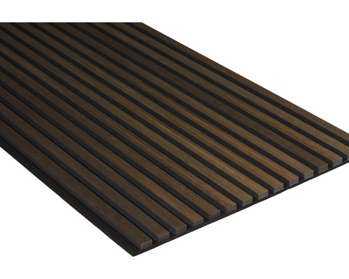 Akustikpaneel Nordic Acoustics geräucherte Kastanie 2400 x 605 x 22 mm