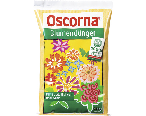 Blumendünger Oscorna für Beet, Balkon und Grab organischer Dünger 0,5 kg