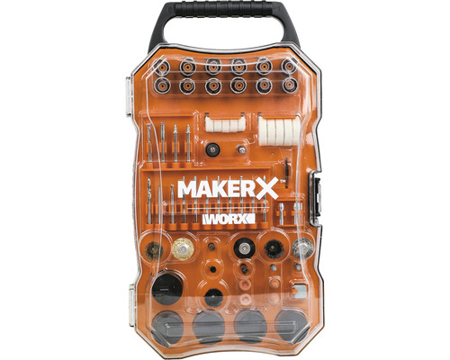 WORX MakerX - Zubehörset Multifunktionswerkzeug passend für WX739.9/ WX739/ WX990/ WX988, 201-tlg.