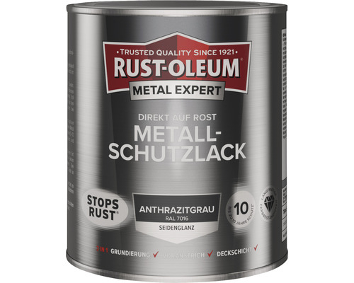 RUST OLEUM METAL EXPERT Metallschutzlack Seidenmatt RAL7016 anthrazitgrau 750 ml