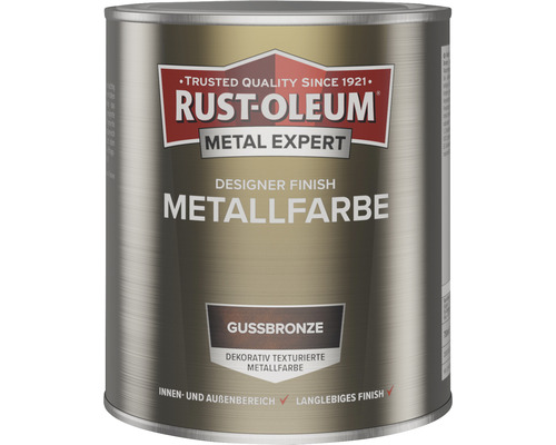 RUST-OLEUM METAL EXPERT Designer Finish Metalfarbe gussbronze 750 ml RUST-OLEUM METAL EXPERT Designer Finish Metalfarbe gussbronze 750 ml