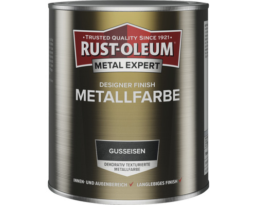 RUST OLEUM METAL EXPERT Designer Finish Metalfarbe gusseisen 750 ml RUST OLEUM METAL EXPERT Designer Finish Metalfarbe gusseisen 750 ml
