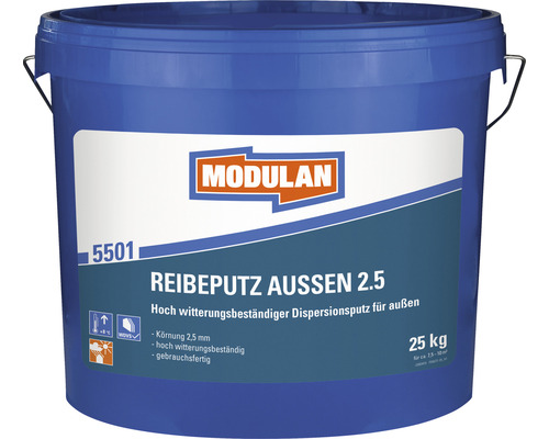 MODULAN 5501 Reibeputz Außen 2,5 mm weiß 25 kg