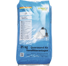 Sack mit Quarzsand für Sandfilteranlagen, Körnung 0,4 bis 0,8 Millimeter, 25 Kilogramm