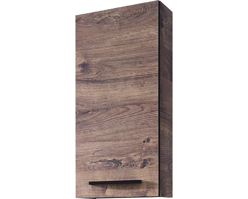 Hängeschrank mit Holzdekor und Griff