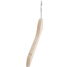 Kleiderbügel aus Holz mit Metallhaken