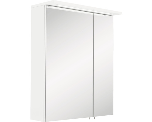 Weißer Spiegelschrank mit Beleuchtung für das Badezimmer