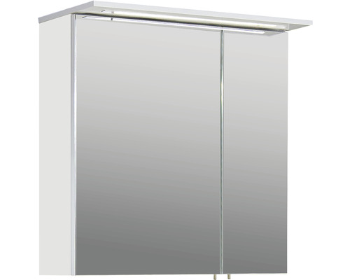 Spiegelschrank Möbelpartner Profil 60 x 15,8 x 75 cm weiß 2-türig