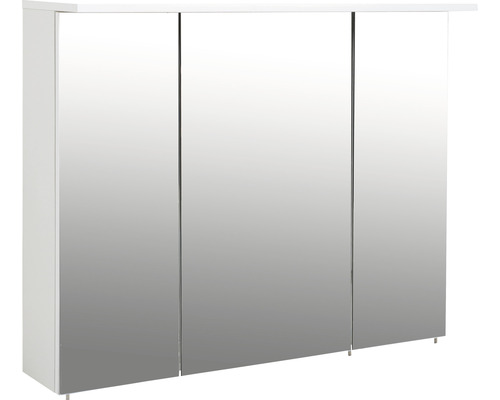 Spiegelschrank Möbelpartner Profil 100,5 x 16 x 72,3 cm weiß 3-türig