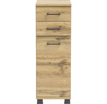 Schmaler Badezimmerschrank mit drei Schubladen
