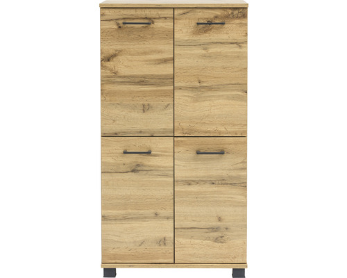 Schuhschrank mit vier Türen und Griffen