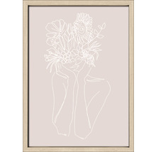 Gerahmtes Bild Flowers V 53x73 cm