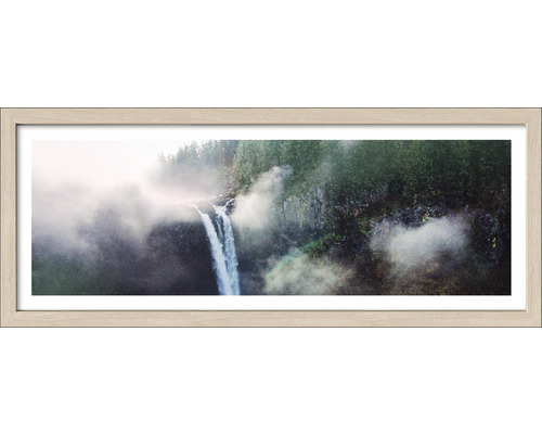 Gerahmtes Bild Misty Waterfall II 35x85 cm
