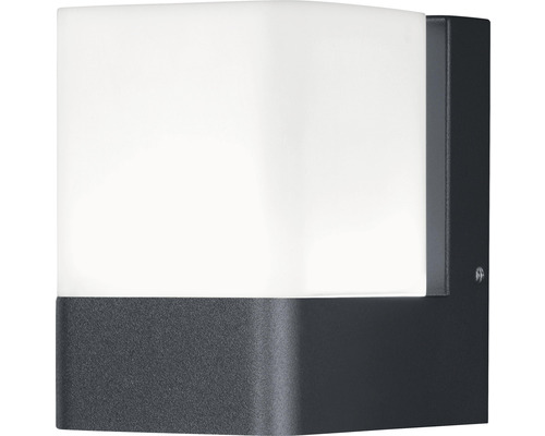 Ledvance LED Außenwandleuchte 9,5W 450 lm 3000 K warmweiß + RGB Farbwechsel Smart+ WiFi Cube Wall Multicolor HxB 116x80 mm grau/weiß