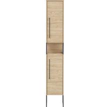 Hochschrank mit zwei Türen und offenem Fach