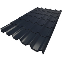 PRECIT Metallziegel Anthrazitgrau RAL 7016 1810 mm x 1170 mm x 0,5 mm