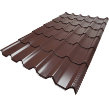 PRECIT Metallziegel Schokoladenbraun RAL 8017 3560 mm x 1170 mm x 0,5 mm