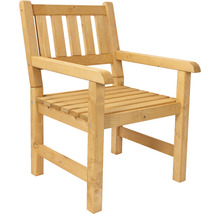 Gartenstuhl aus Holz mit Armlehnen