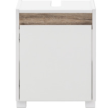 Waschbeckenunterschrank mit Tür und Holzelement