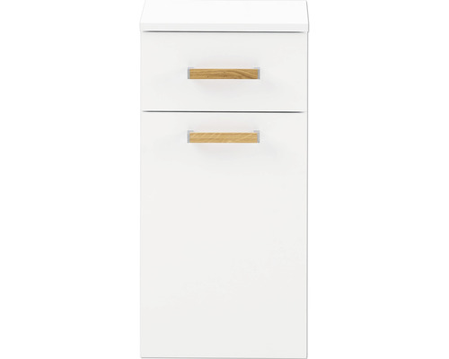 Weißer Waschbeckenunterschrank mit zwei Schubladen