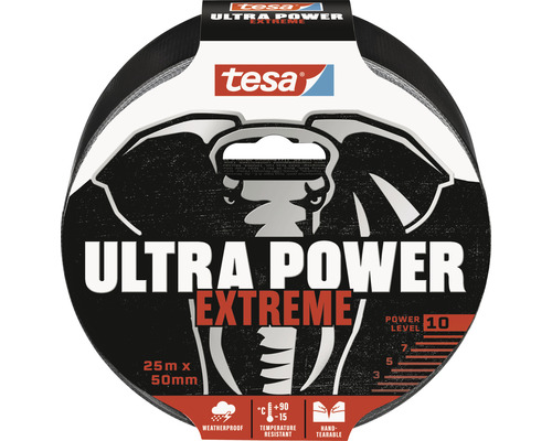 Tesa Ultra Power Extreme Gewebeband 25 m x 50 mm
