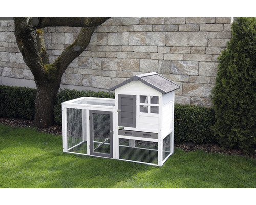 Nagertstall KERBL Freetime Luke mit Metallrahmen am Boden 127 x 62 x 98 cm weiß