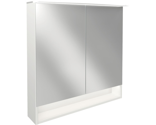 Spiegelschrank FACKELMANN 80 x 23.1 x 80.9 cm weiß 2-türig LED