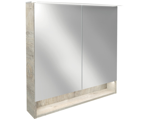 Spiegelschrank FACKELMANN natur x 80.9 | 23.1 60 cm x HORNBACH eiche